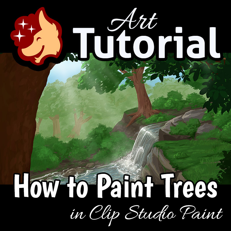 Tutorial How to Paint Trees in Clip Studio Paint (Video) Artwork